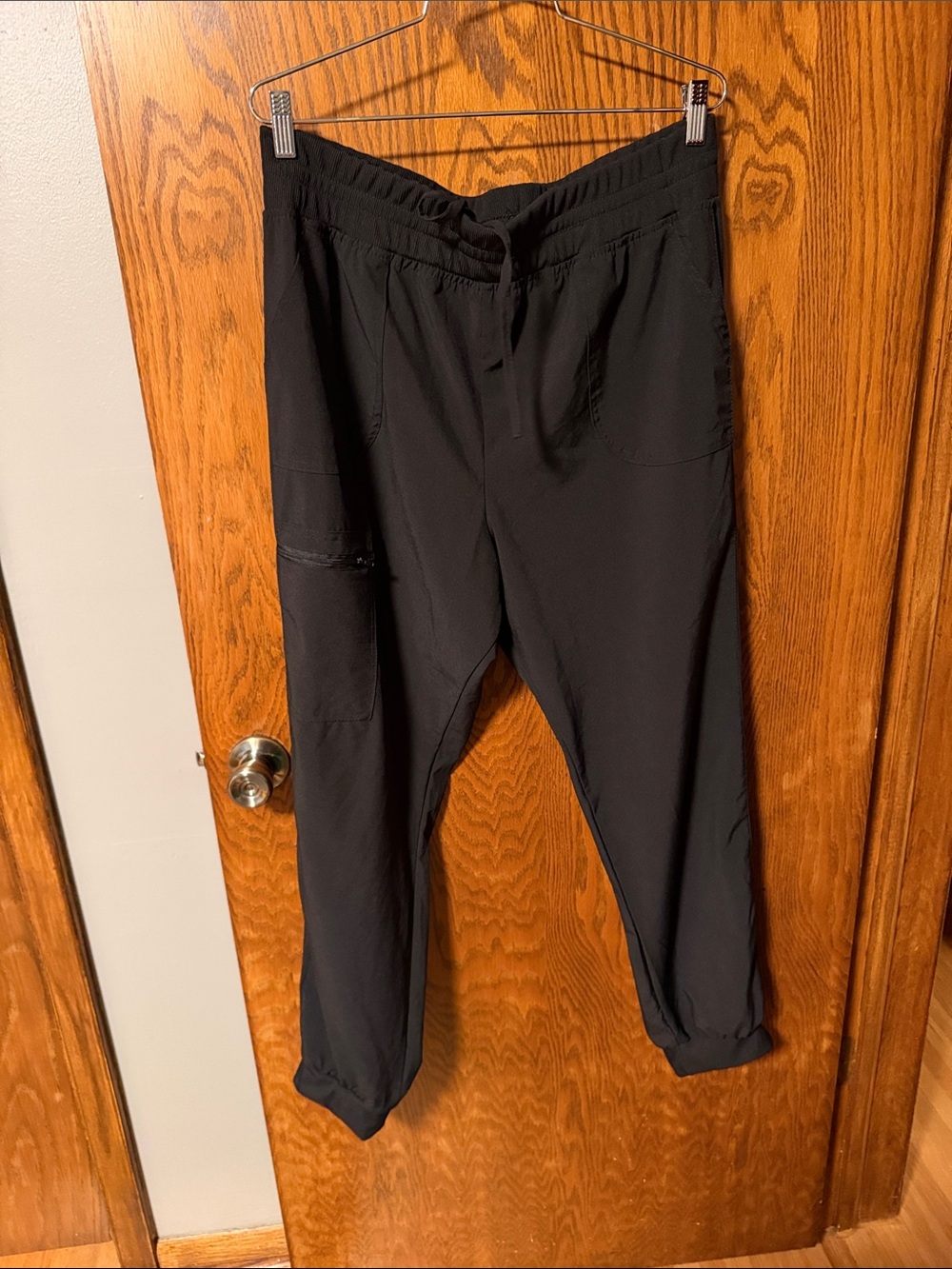 Men's Black Performance Jogger Pants - Lightweight Athletic Sweatpants